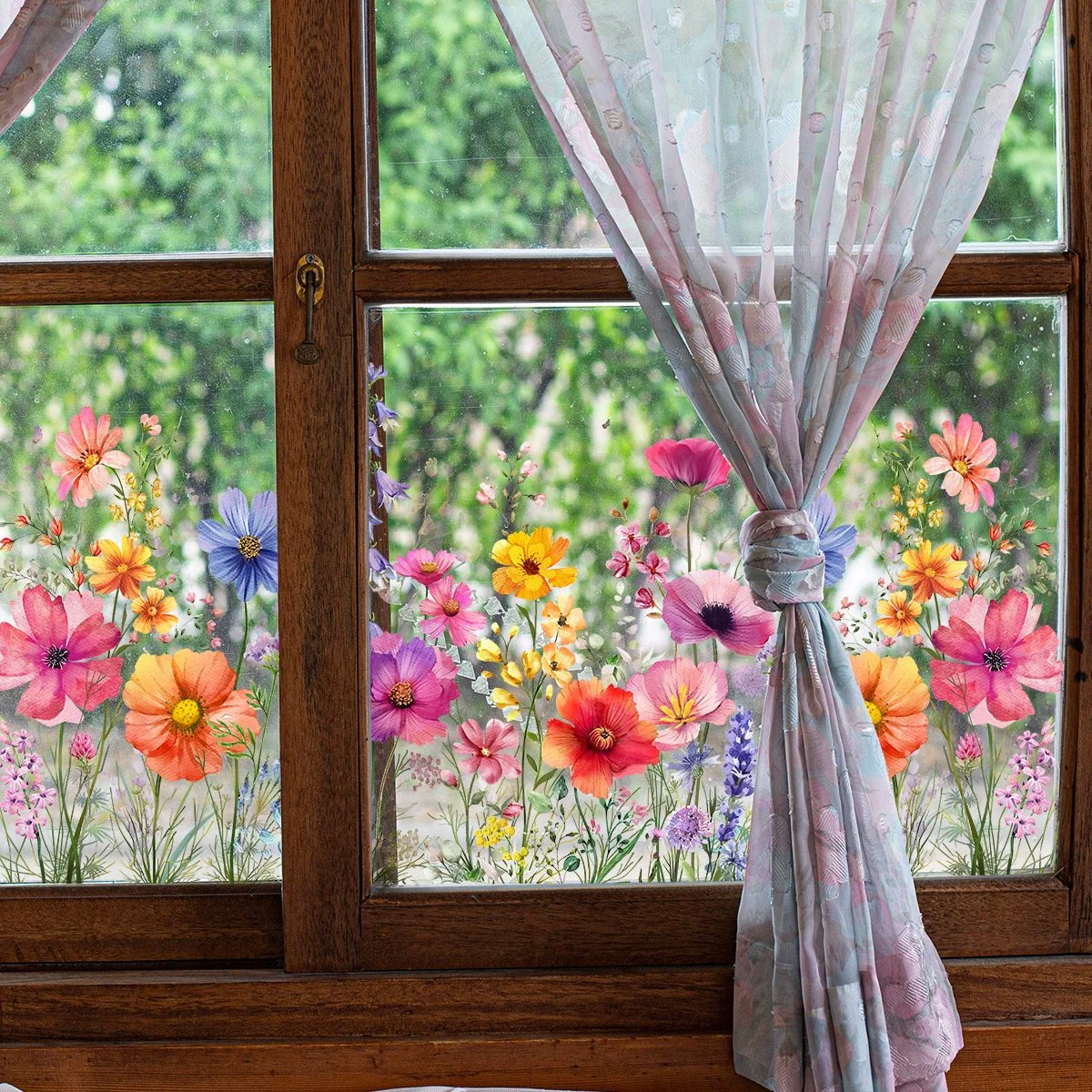 1+1 Gratis | FarbBlüte™ Leicht Abziehbare Blumenaufkleber - Image 2
