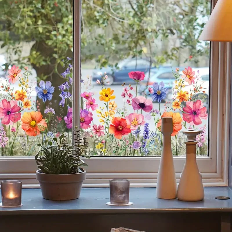 1+1 Gratis | FarbBlüte™ Leicht Abziehbare Blumenaufkleber - Image 3