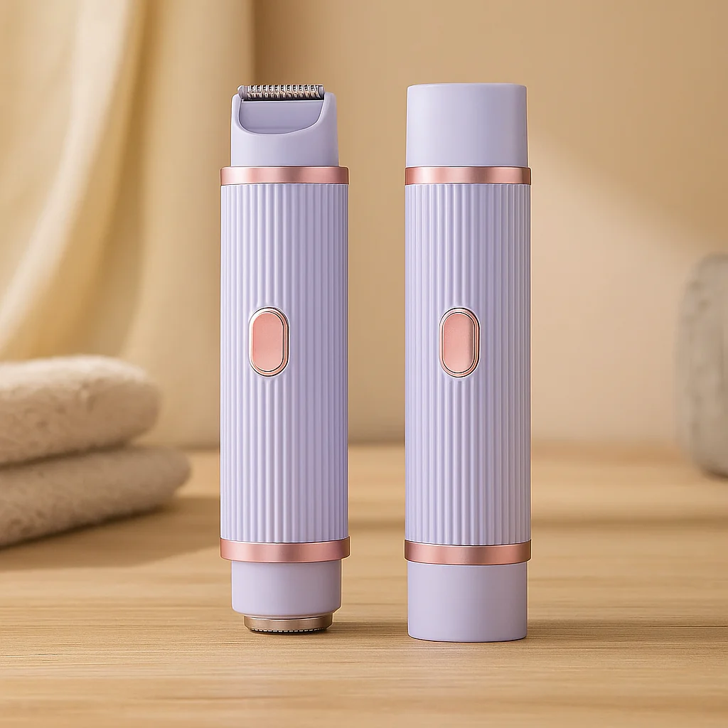 2-in-1-Elektrorasierer für Damen – Bikini-, Augenbrauen- und Achselhaartrimmer für Nass- und Trockenanwendung - Image 2