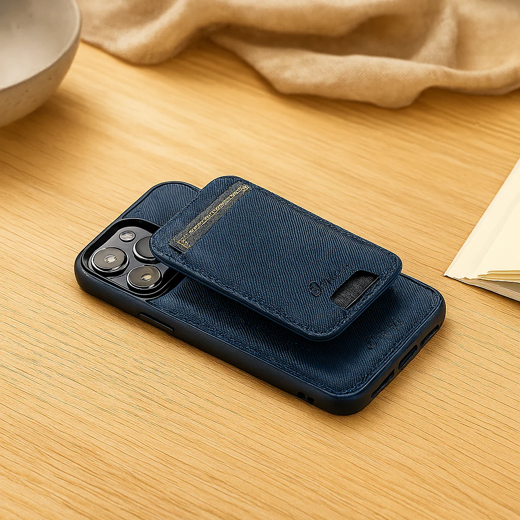 2-in-1-Magnethülle für iPhone 15 Pro Max/14 Plus/13/12 – PU-Leder, kabelloses Laden möglich - Image 4