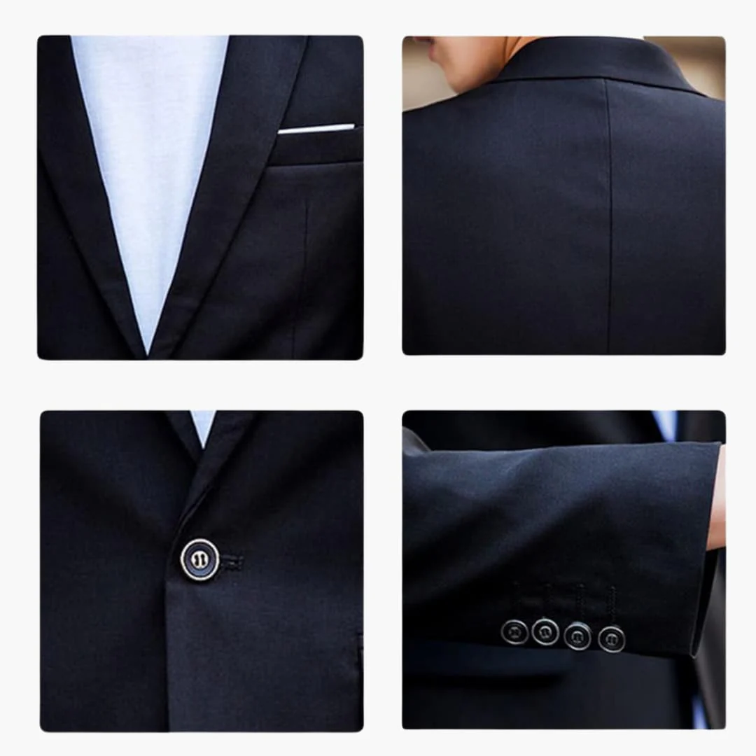 2-teiliges Anzug Set - Slim Fit Herrenanzug für Business Look - Image 3