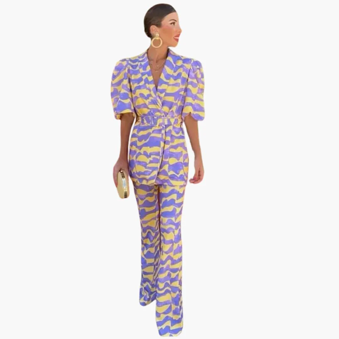 2-teiliges Damen-Set - Elegantes Freizeit-Outfit aus weichem Stoff - Image 2