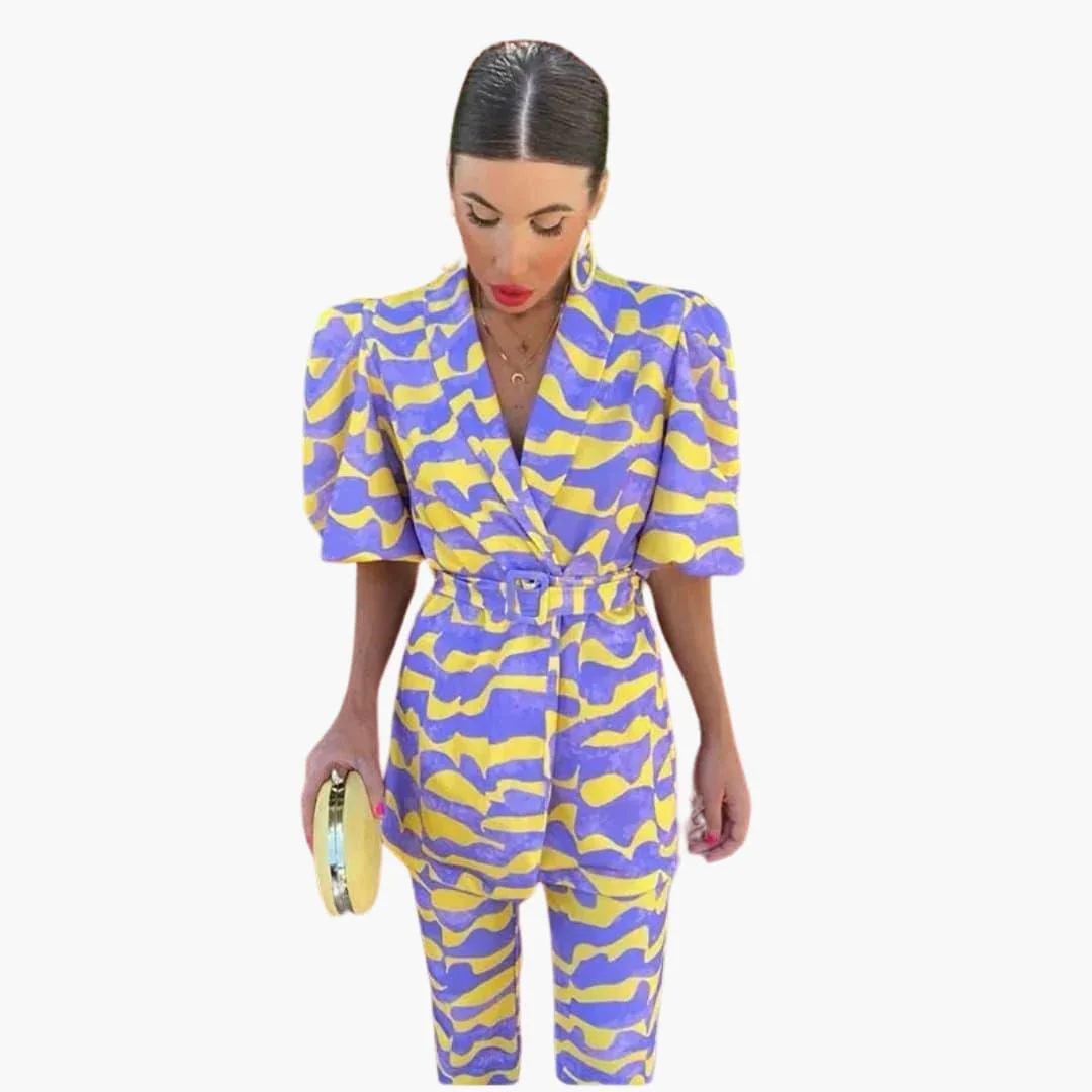 2-teiliges Damen-Set - Elegantes Freizeit-Outfit aus weichem Stoff - Image 3
