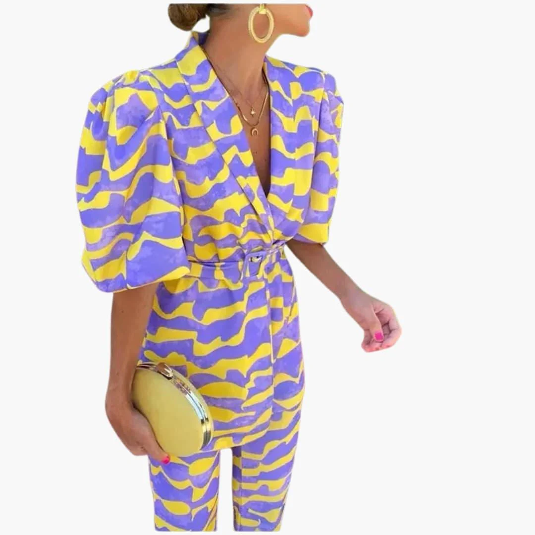 2-teiliges Damen-Set - Elegantes Freizeit-Outfit aus weichem Stoff - Image 4