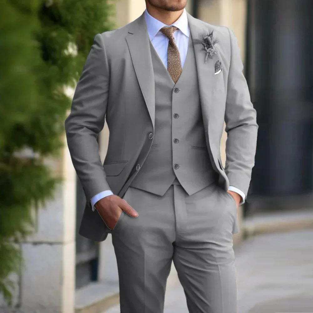 3-teiliger Hochzeitsgastanzug Für Herren | Elegant - Image 2