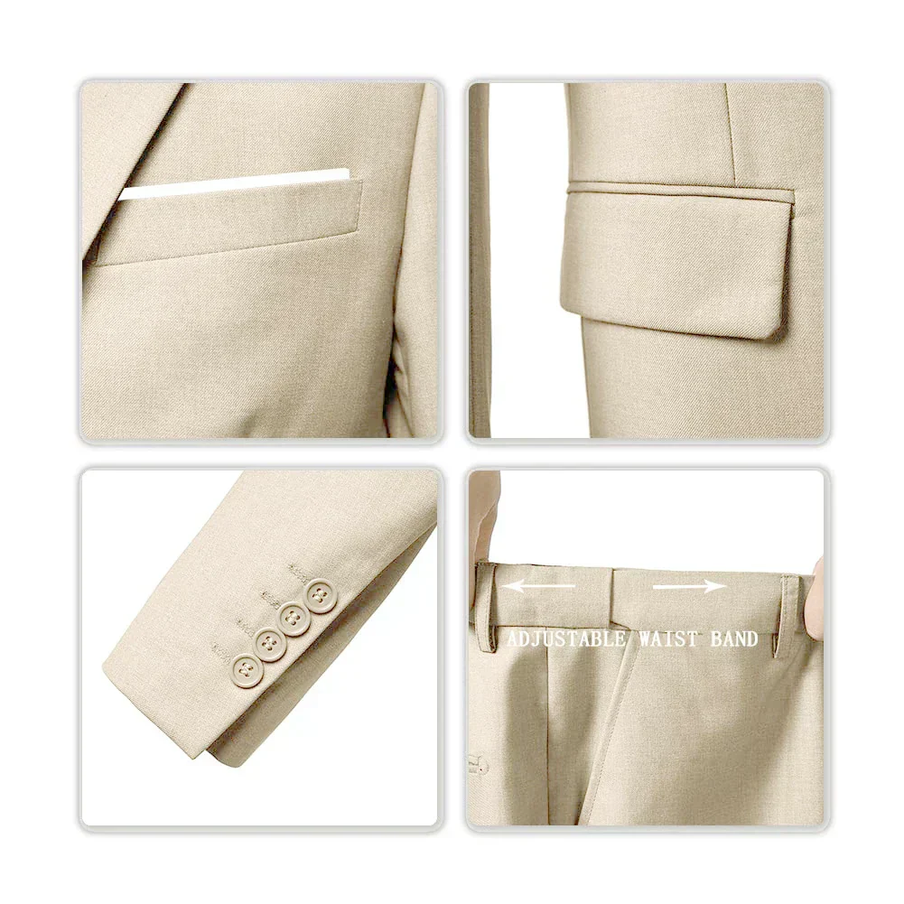 3-teiliger Hochzeitsgastanzug Für Herren | Elegant - Image 5