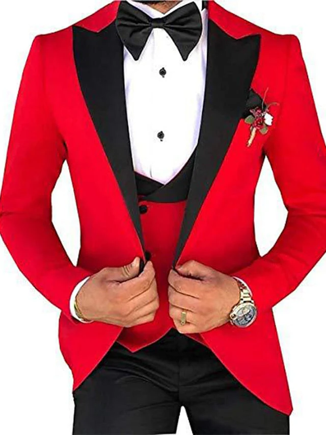 3 Teiliger Slim Fit Anzug Für Herren | Formell - Image 5