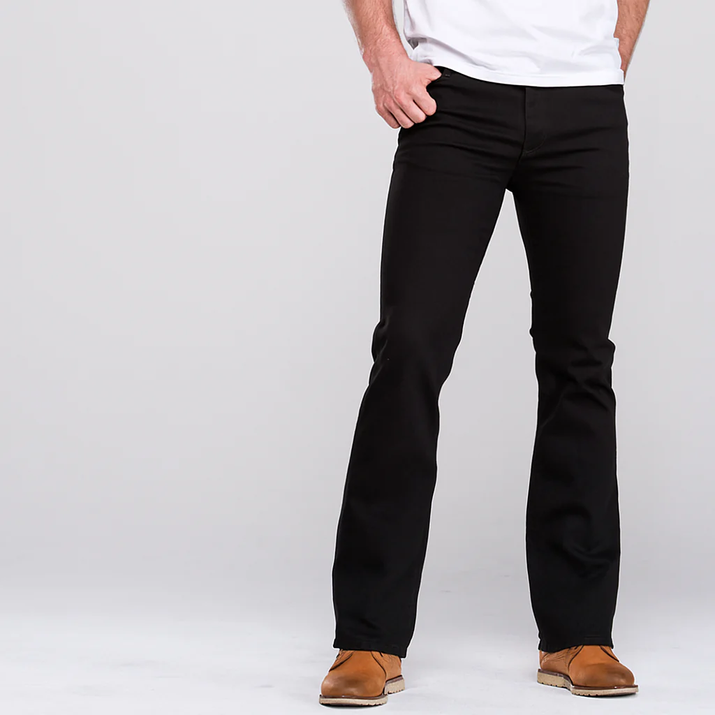 4Legend - Stretch-Schlagjeans für Herren – Mittlere Leibhöhe, Helle Waschung, Lässige Passform für alle Jahreszeiten - Image 3