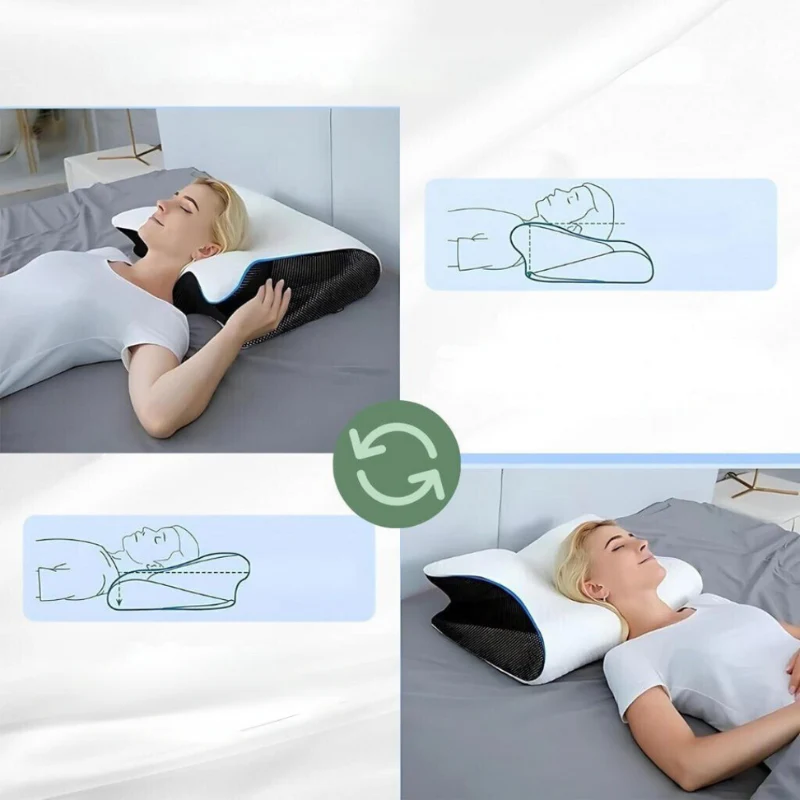 5-in-1-Memory-Foam-Kissen – Nacken- und Schulterstütze für Rücken-, Seiten- und Bauchschläfer - Image 6