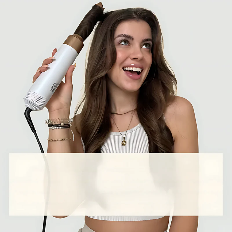 5-in-1-Stylingbürste für alle Haartypen – Trocknen, Glätten, Locken und Volumengeben mit anspruchsvollem Design und 5 austauschbaren Spitzen - Image 5