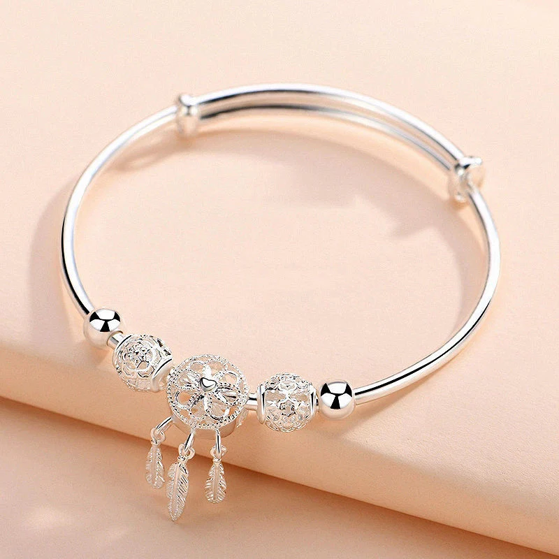 925 Silber Verstellbares Traumfänger-Armband - Image 2