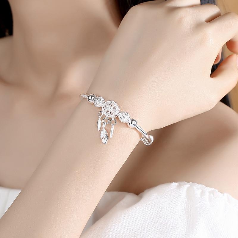 925 Silber Verstellbares Traumfänger-Armband - Image 3