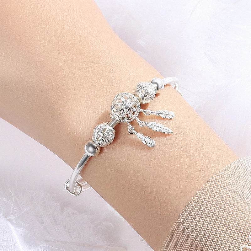 925 Silber Verstellbares Traumfänger-Armband - Image 4