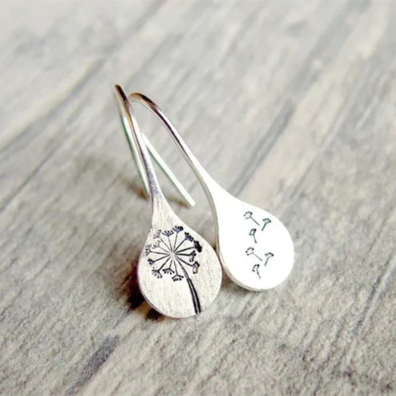925 Sterling Silber Löwenzahn-Ohrringe - Image 2