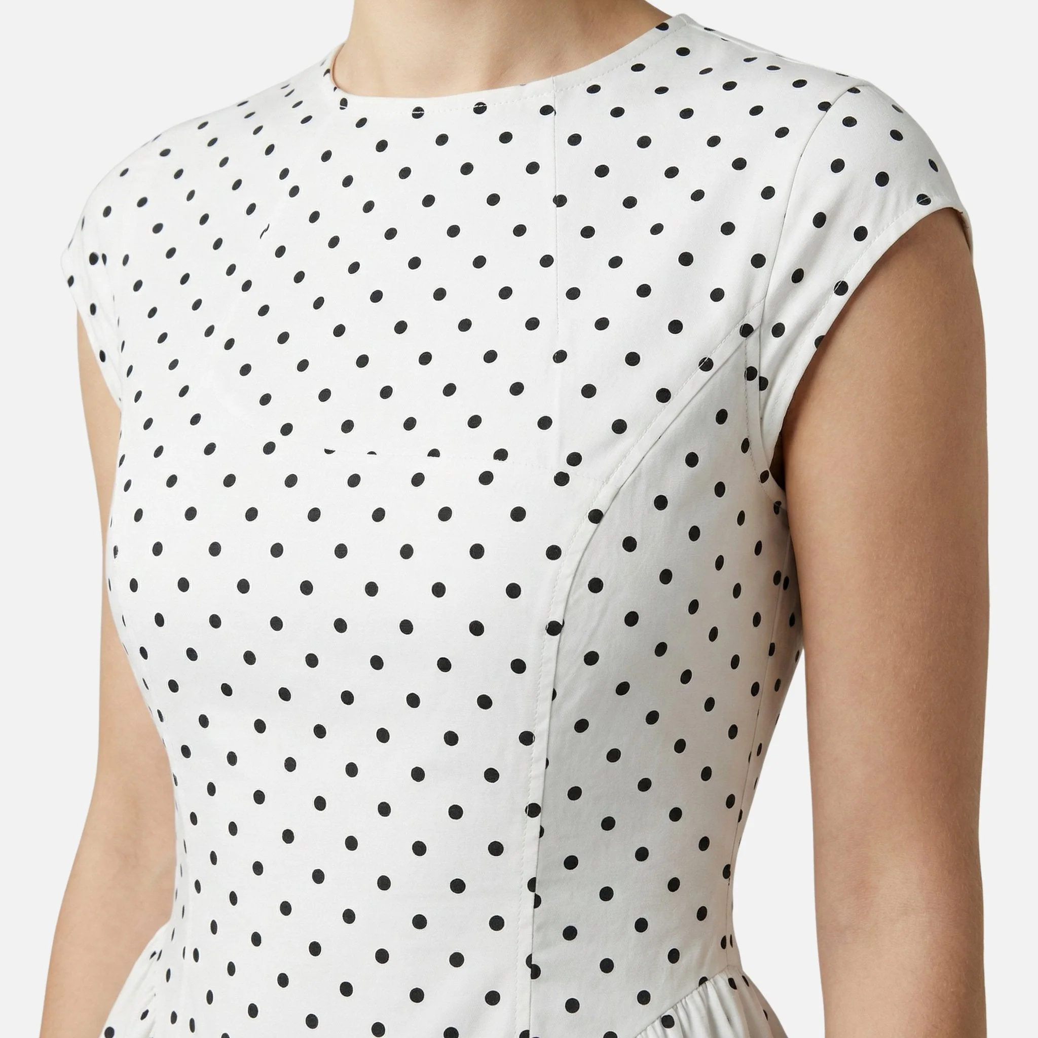 Ida | Damen A-Linien Midikleid Tupfenmuster – Polka Dot A-Linie Midi - Image 4