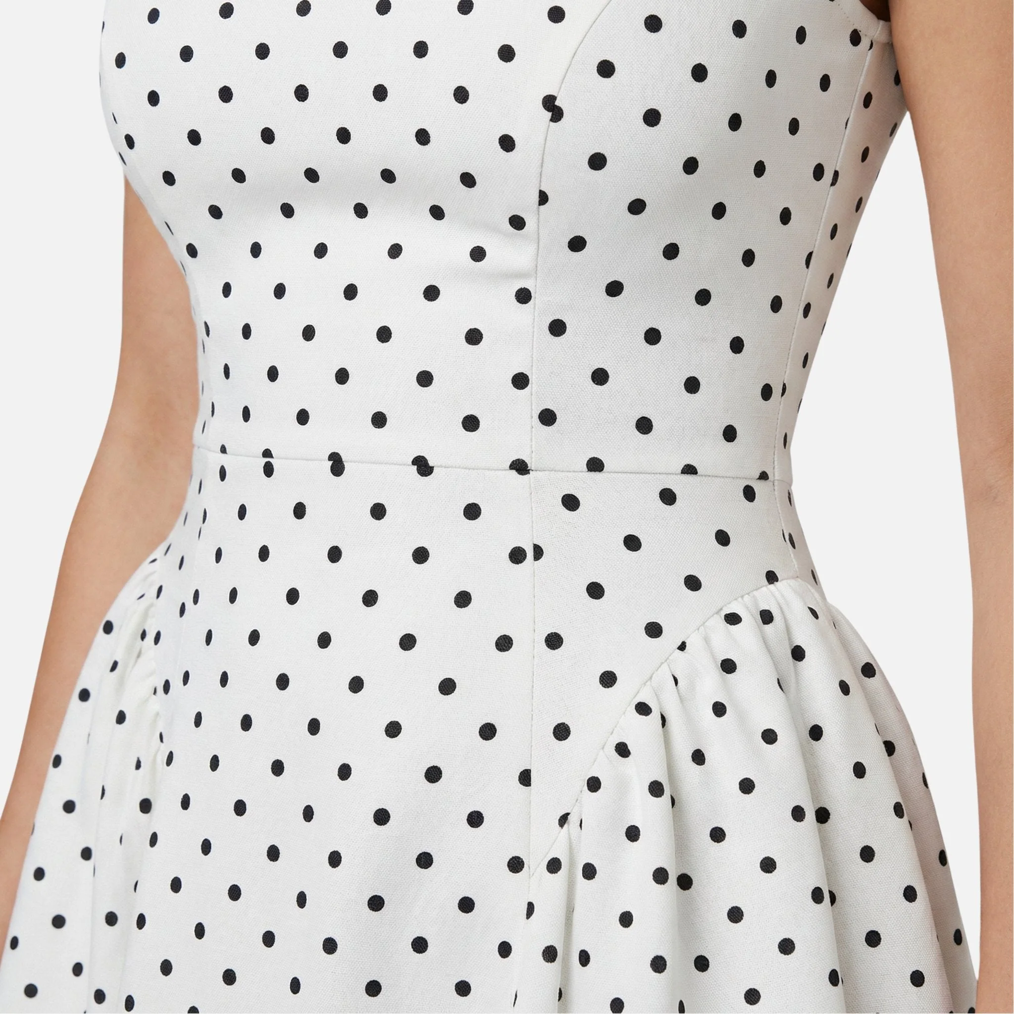 Ida | Damen A-Linien Midikleid Tupfenmuster – Polka Dot A-Linie Midi - Image 5
