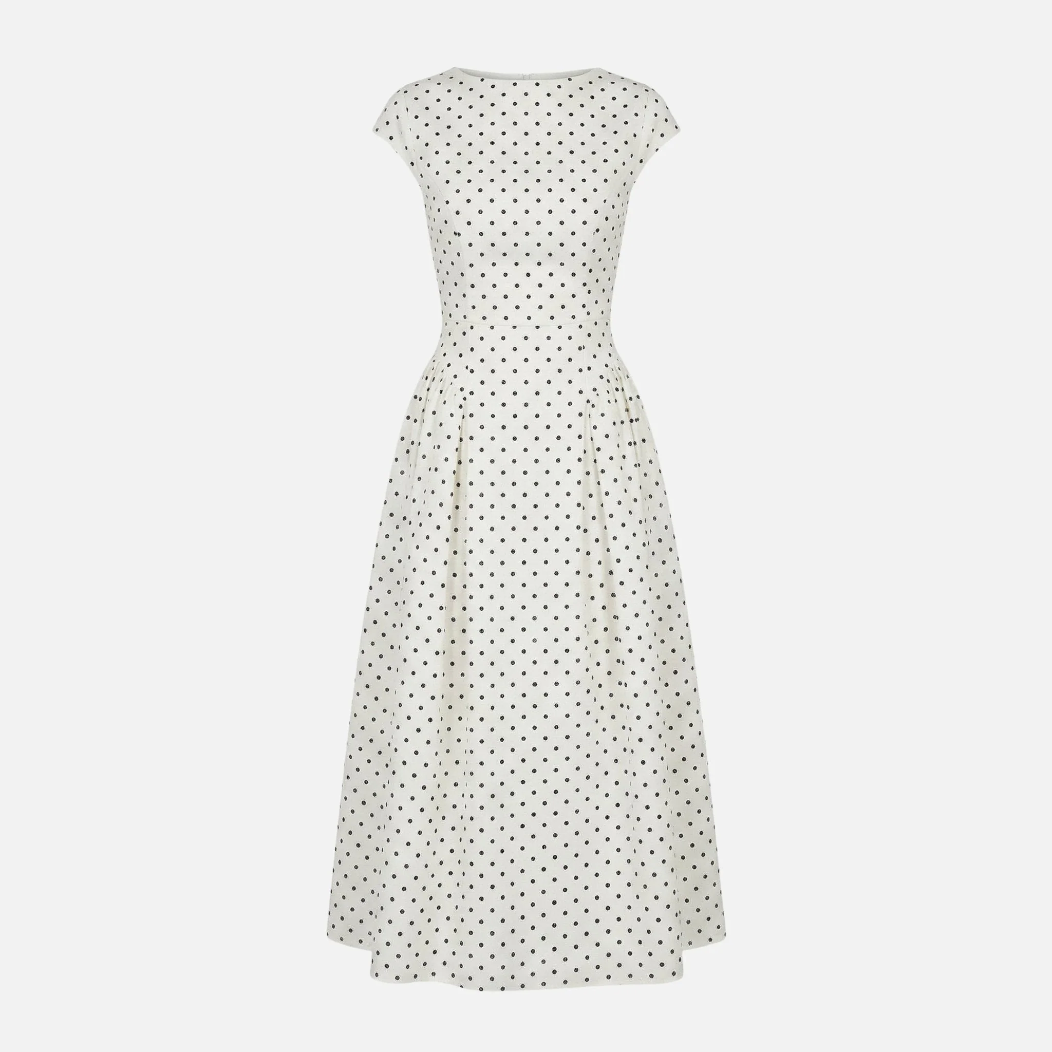 Ida | Damen A-Linien Midikleid Tupfenmuster – Polka Dot A-Linie Midi - Image 7