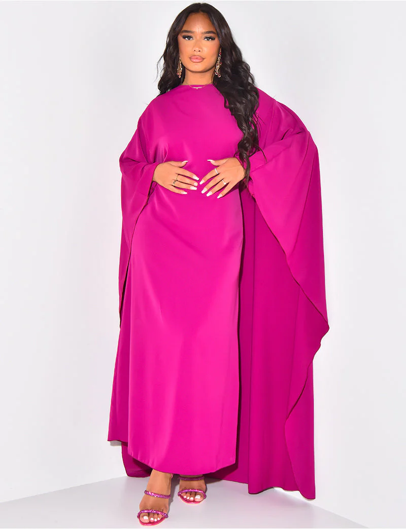 Aaliyah – Damen Fließendes Maxikleid Mit Weiten Ärmeln - Image 13