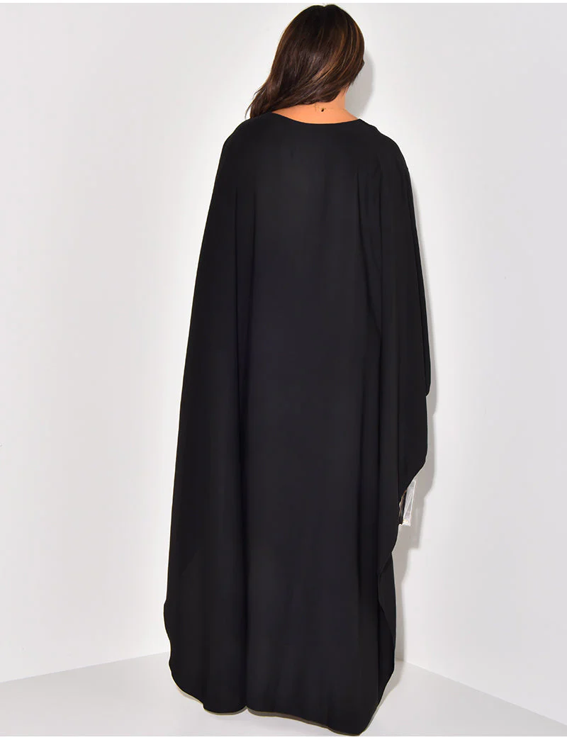 Aaliyah – Damen Fließendes Maxikleid Mit Weiten Ärmeln - Image 2
