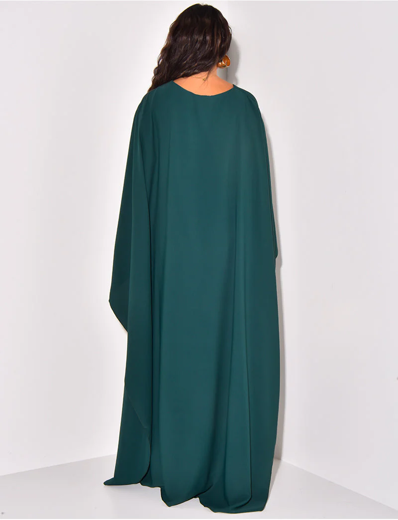 Aaliyah – Damen Fließendes Maxikleid Mit Weiten Ärmeln - Image 4