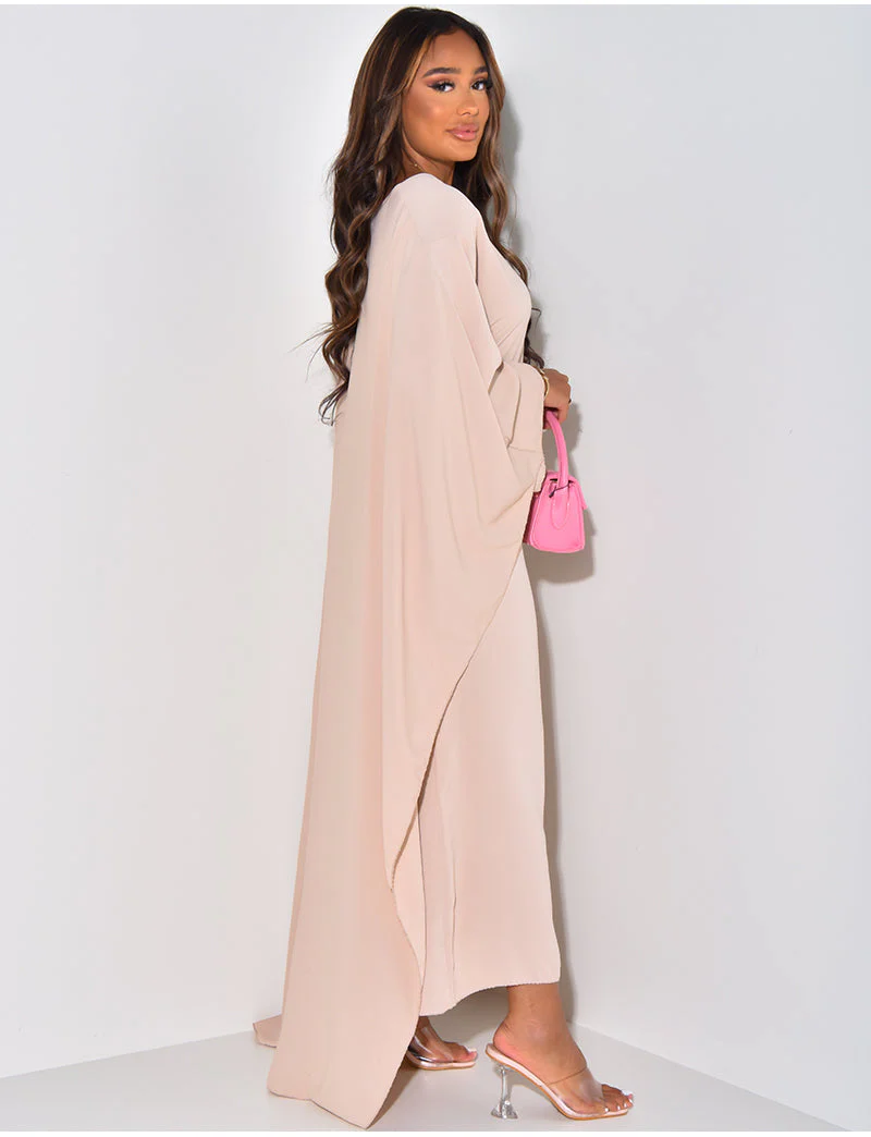Aaliyah – Damen Fließendes Maxikleid Mit Weiten Ärmeln - Image 5