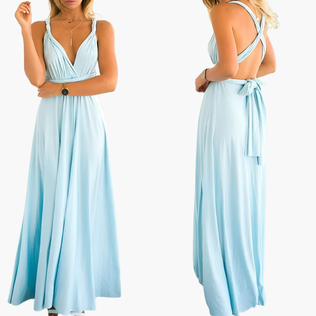 Abendkleid mit V-Ausschnitt - Damen Stil für Gala-Nächte - Image 2