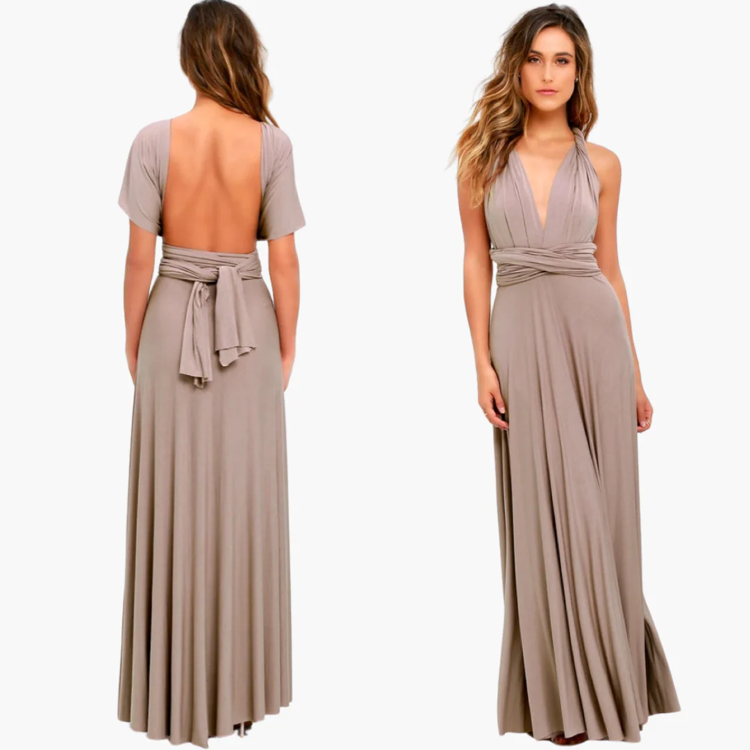 Abendkleid mit V-Ausschnitt - Damen Stil für Gala-Nächte - Image 3