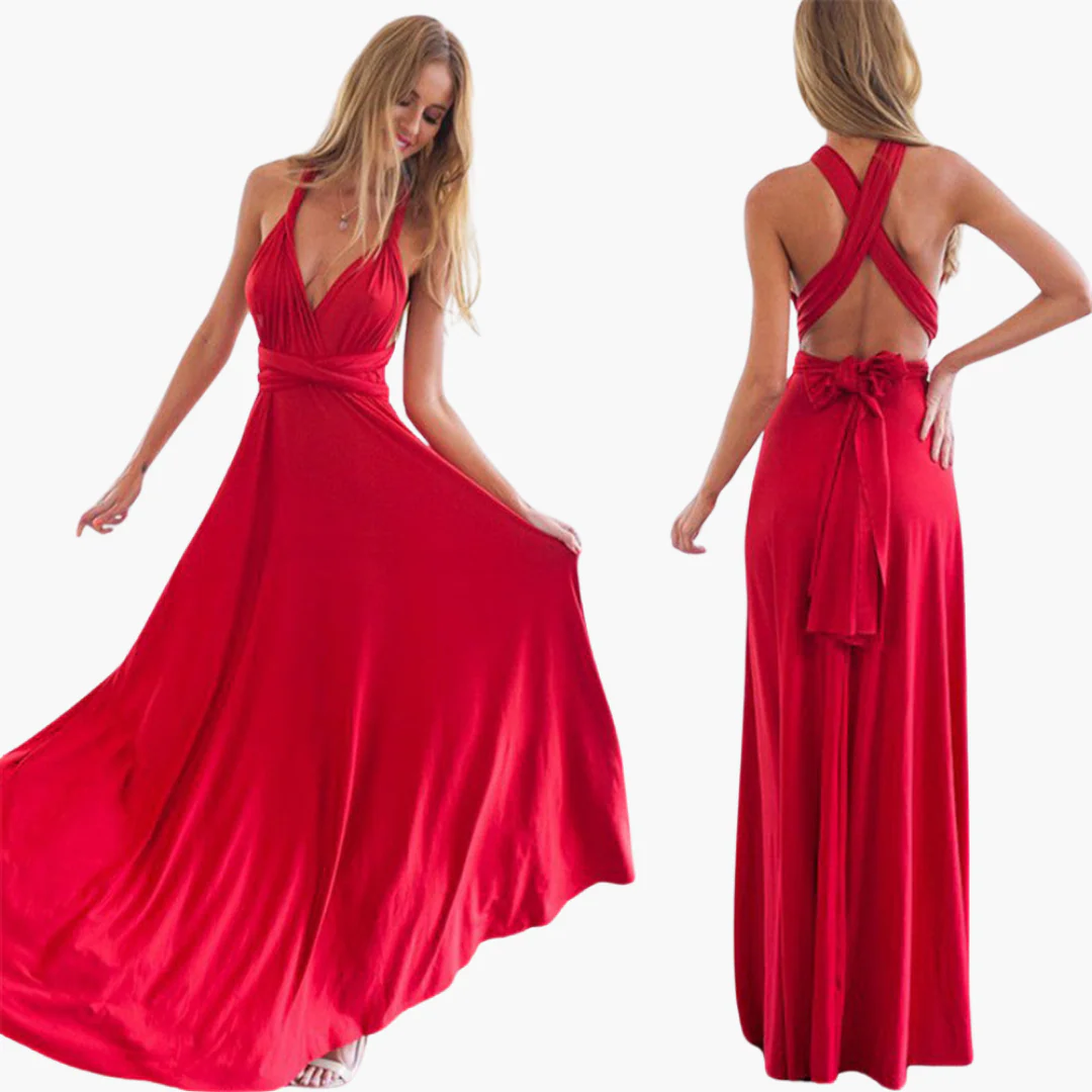 Abendkleid mit V-Ausschnitt - Damen Stil für Gala-Nächte - Image 6