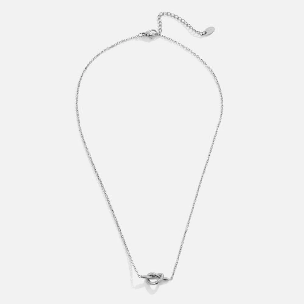 Adela Knoten Silber Halskette - Image 3