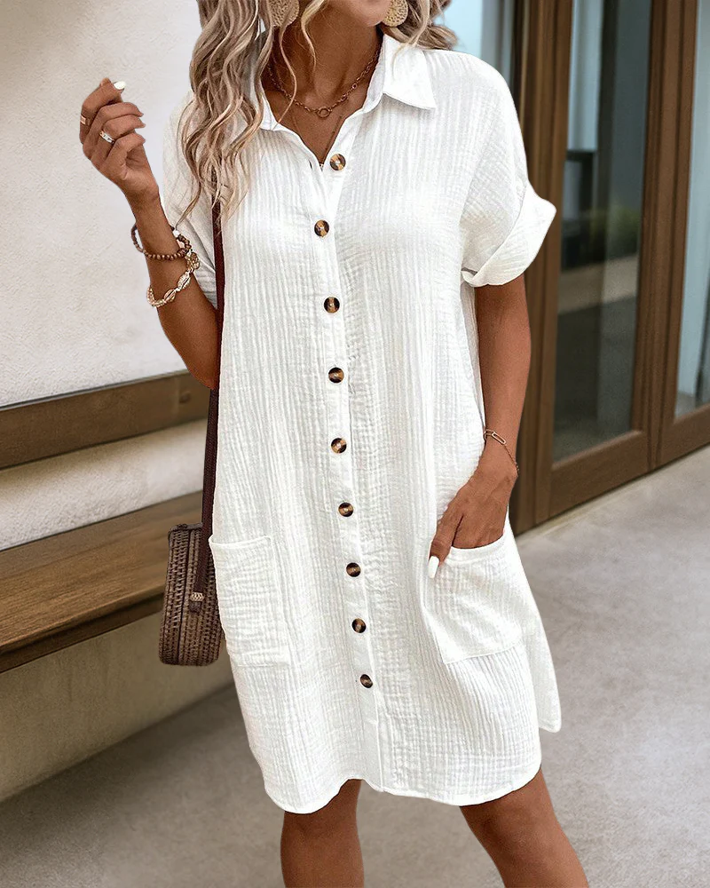 Adelle | Komfortables Button-Dress mit Taschen - Image 3