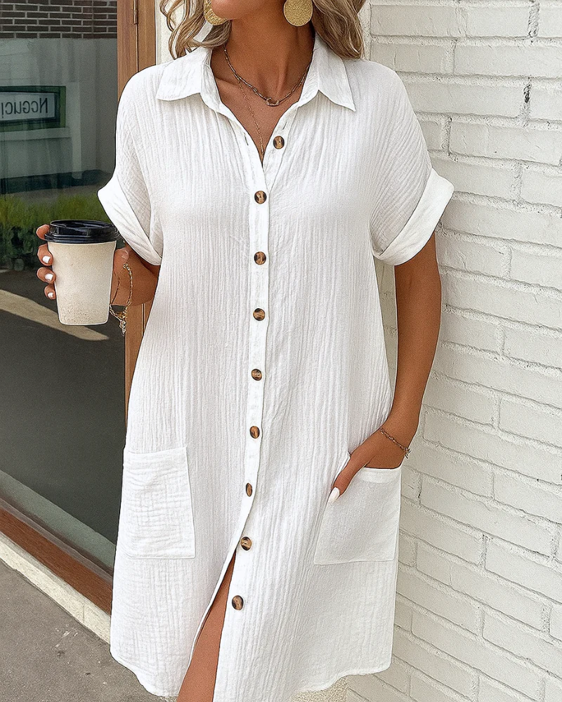 Adelle | Komfortables Button-Dress mit Taschen - Image 6