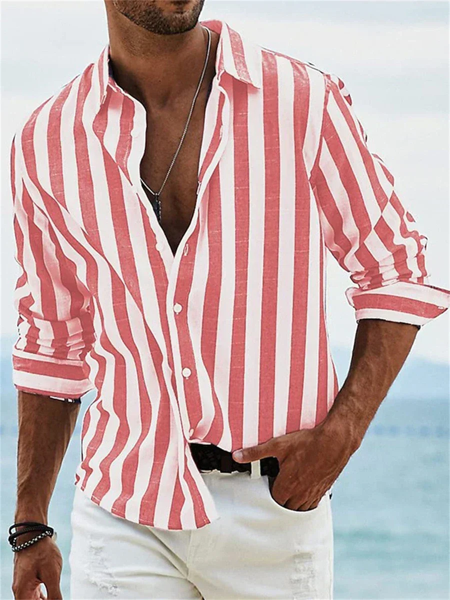 Adrian Gestreiftes Herren Button-Down Freizeithemd - Image 5