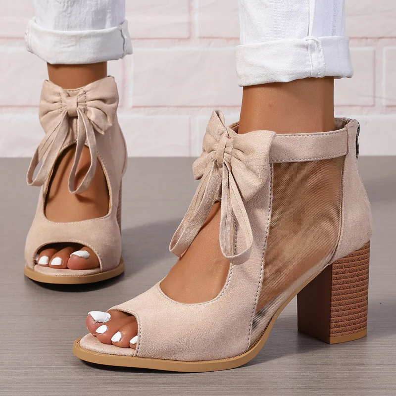 ADRIANA | Damen Sandalen Schleife - Image 4