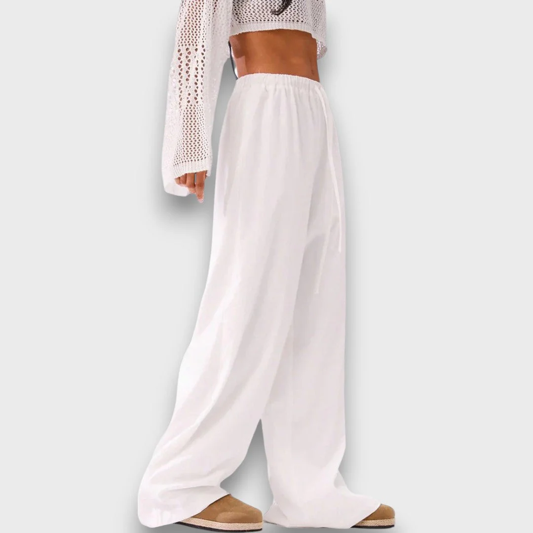 Aerine – Fließende Hose mit hoher Taille - Image 2