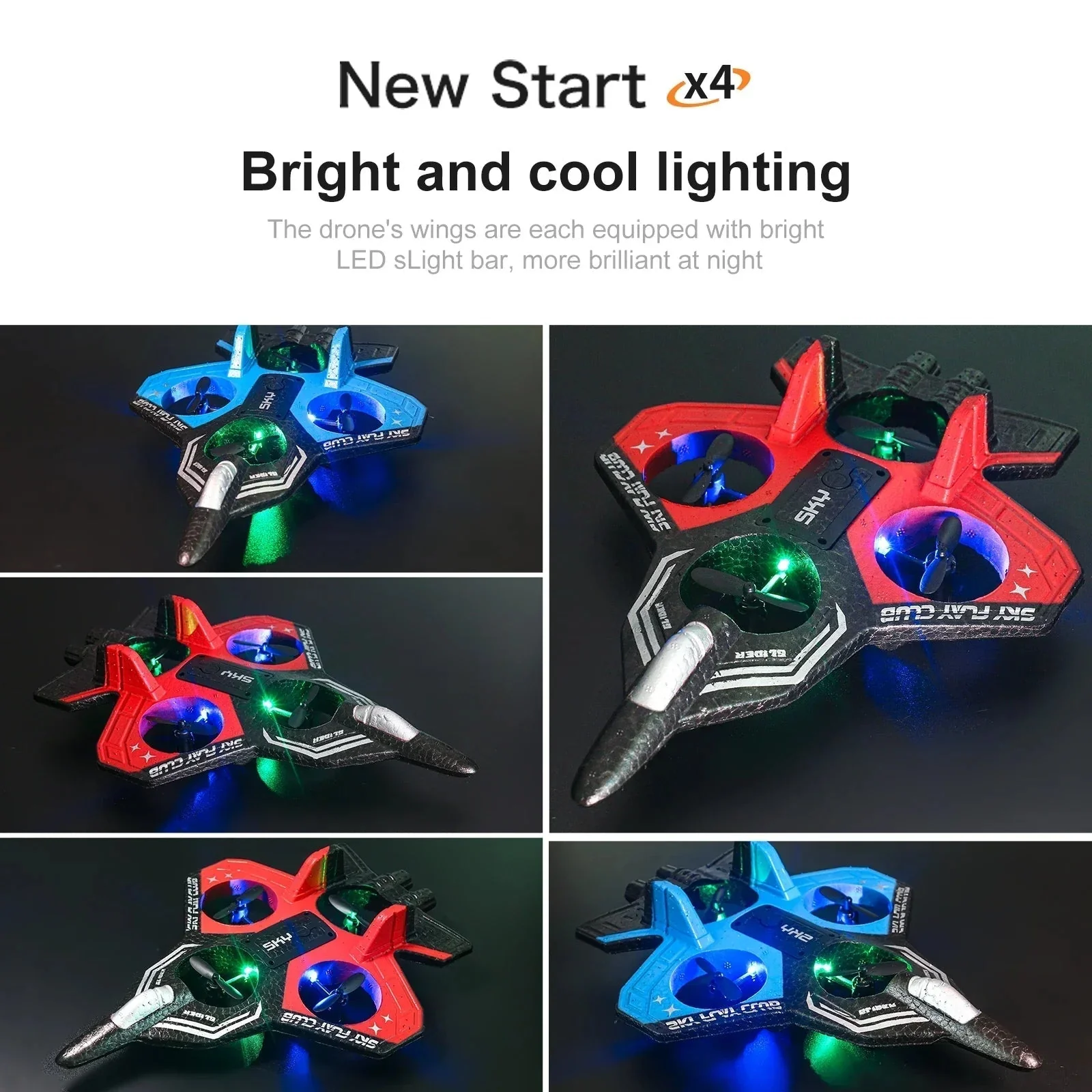 AeroGlide | Dynamisches, leichtes ferngesteuertes Flugzeug mit LED-Beleuchtung - Image 6