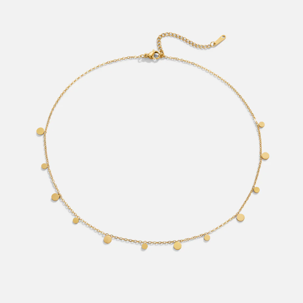 Agatha Gold Tropfen Halskette - Image 4