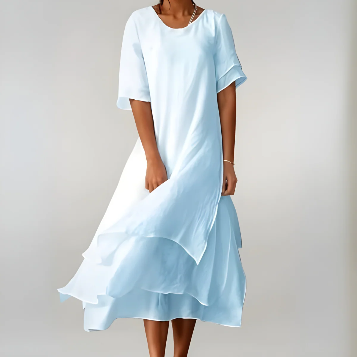 Agnès | Leichte und elegante Baumwolllange Kleid - Image 5