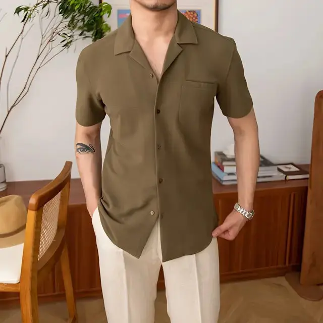 Aiden | Classic Relaxed Fit Kurzarm Herren Sommerhemd - Image 6