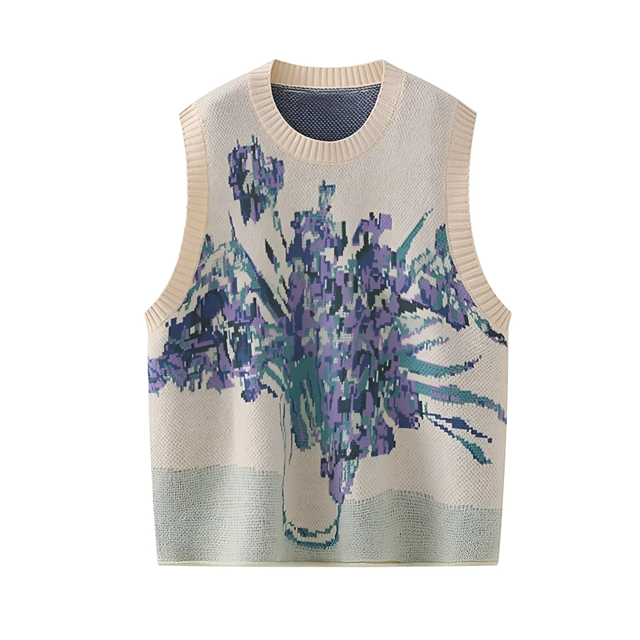 Aiden | Koreanischer Stil Pink Peach Blossom Strickweste - Image 11