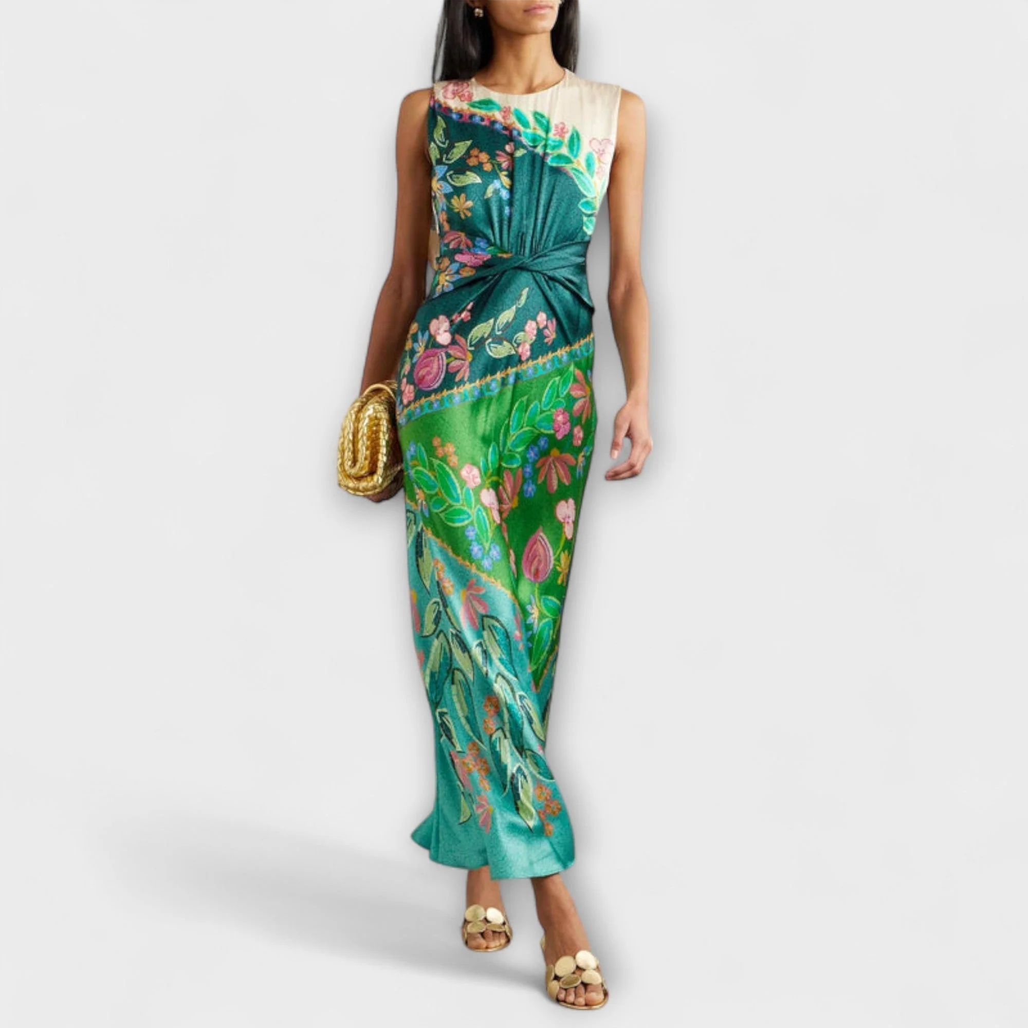 Aisling - Elegantes Maxikleid mit gewickeltem Blumenmuster - Image 2