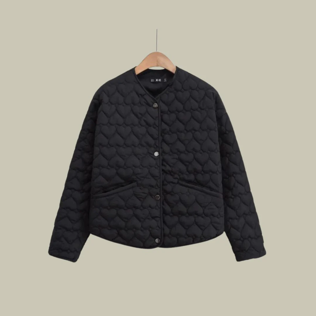 Alba – Elegante Damen Steppjacke mit herzförmiger Struktur - Image 2