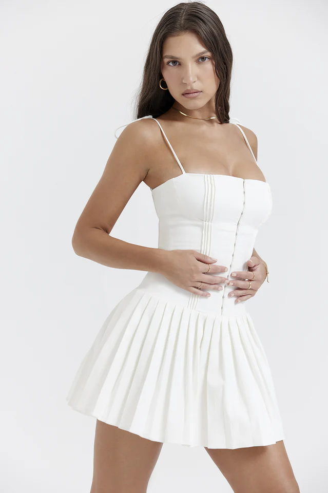 Alba | Plissiertes Korsett-Kleid - Image 3
