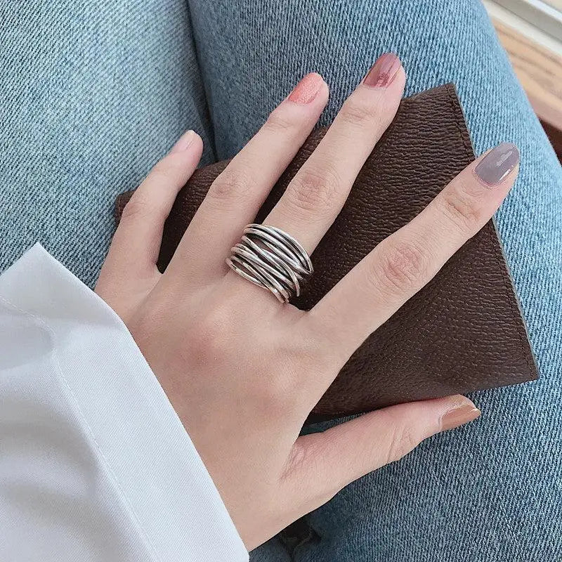 Albina – Silberner Statement-Ring - Image 3