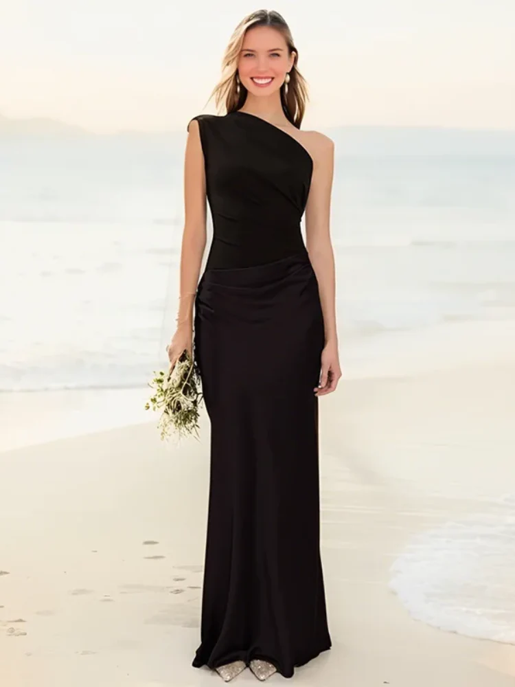 Aleida – Ein-Schulter-Maxikleid Aus Satin - Image 6