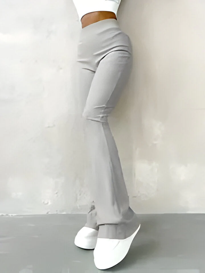 Alessandra | Lässige gerippte einfache schmale Leggings - Image 2