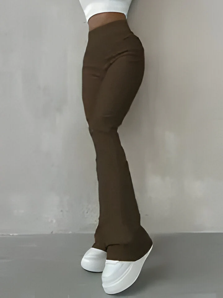 Alessandra | Lässige gerippte einfache schmale Leggings - Image 5