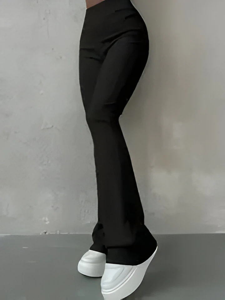 Alessandra | Lässige gerippte einfache schmale Leggings - Image 6