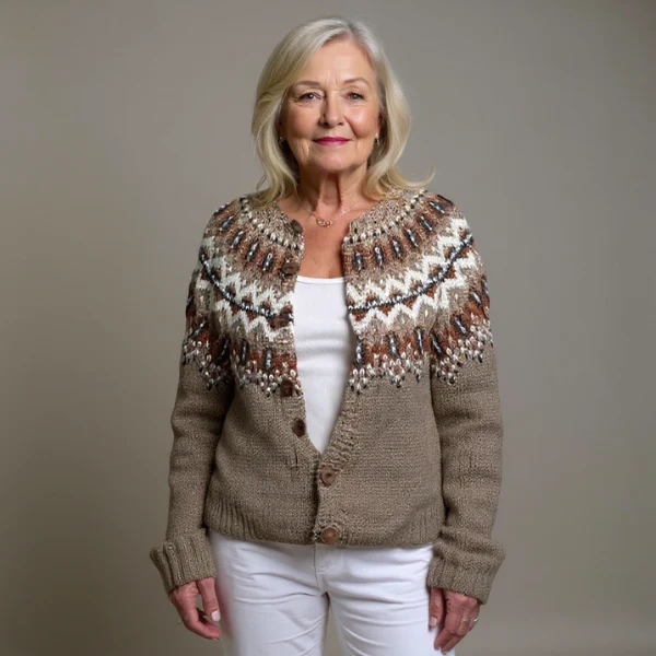Alessandraa - Handge Fertigt Woll Pullover - Image 3
