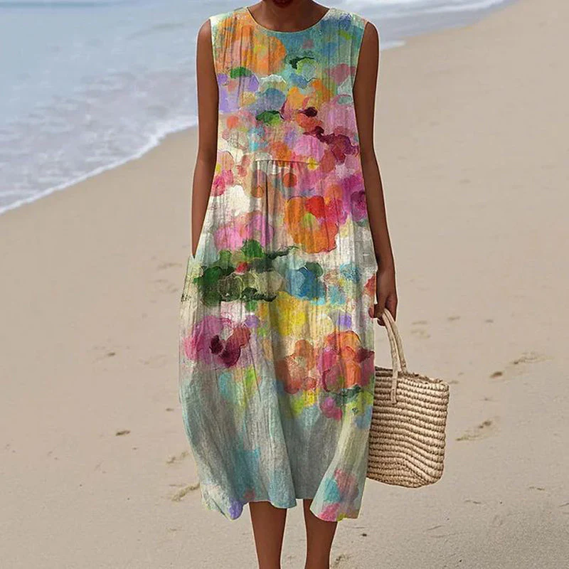 Alessia | Retro Colorful Dress - Image 2
