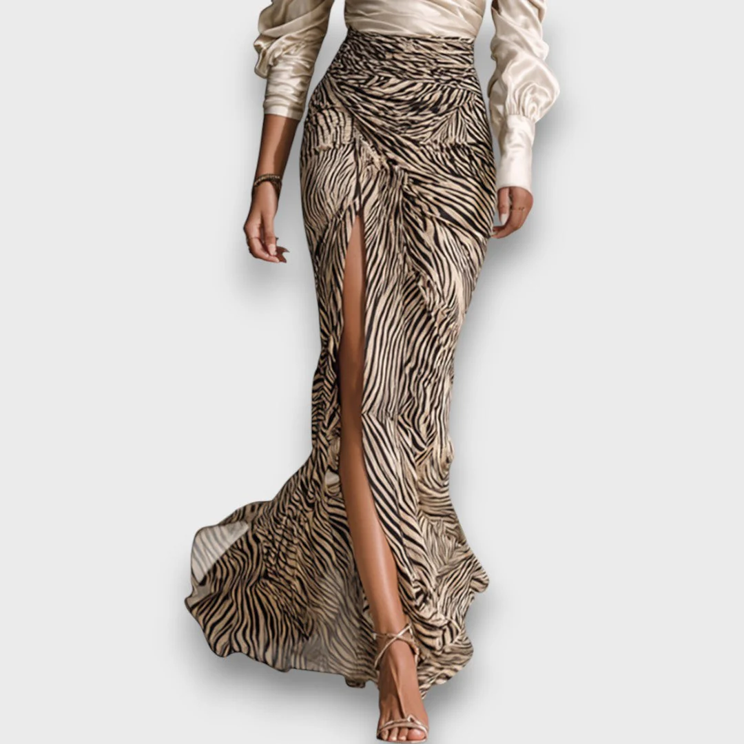 Alessira – Langes Satin-Top mit Off-Shoulder-Design - Image 3